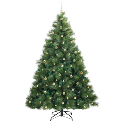 Albero di Natale artificiale con 300 LED Verde 240 cm PE e PVC