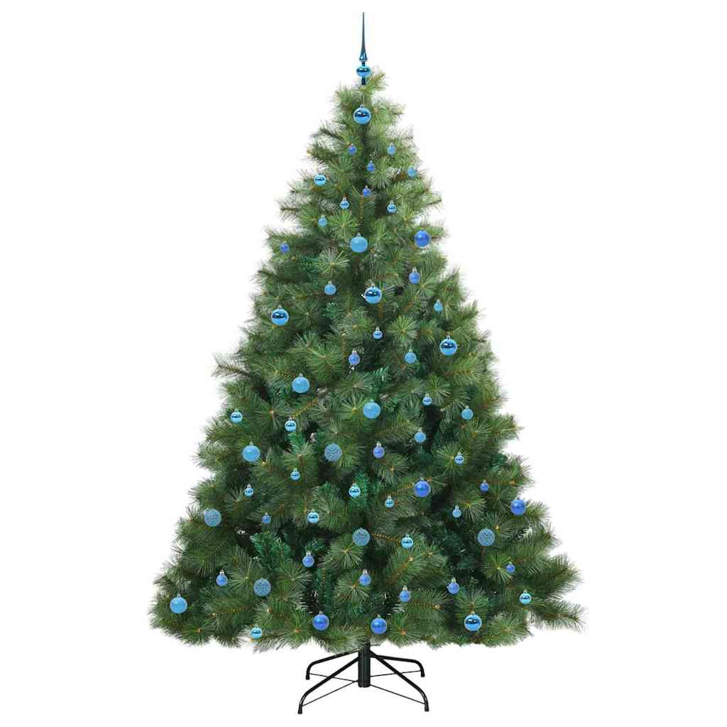 Albero di Natale artificiale con 300 LED Verde 240 cm PE e PVC