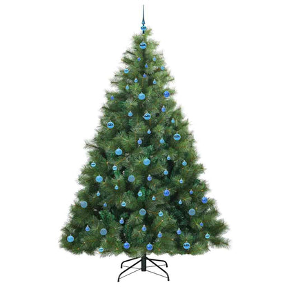 Albero di Natale artificiale con 300 LED Verde 240 cm PE e PVC