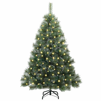 Albero di Natale artificiale con 150 LED Verde 120 cm PE e PVC