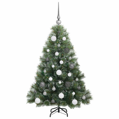 Albero di Natale artificiale con 150 LED Verde 120 cm PE e PVC