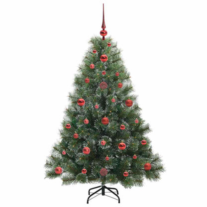 Albero di Natale artificiale con 150 LED Verde 120 cm PE e PVC