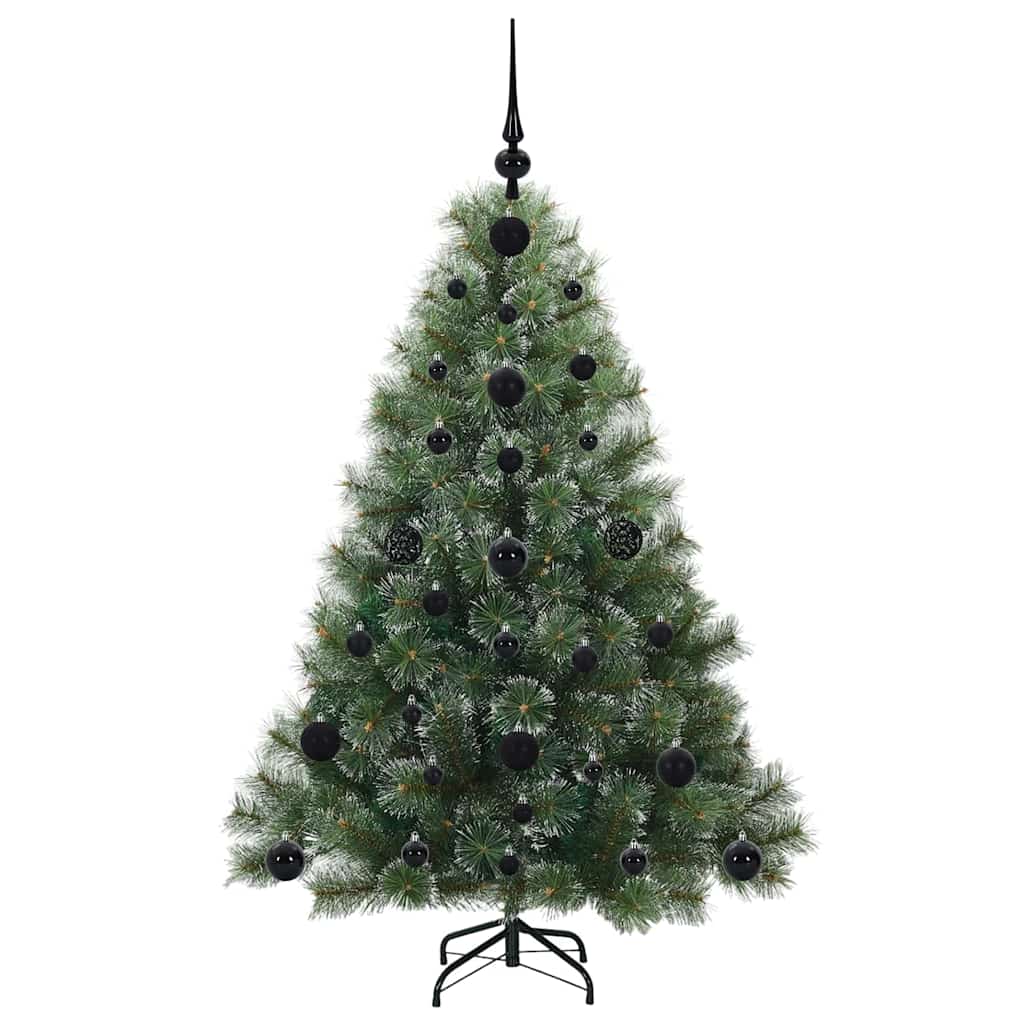 Albero di Natale artificiale con 150 LED Verde 120 cm PE e PVC