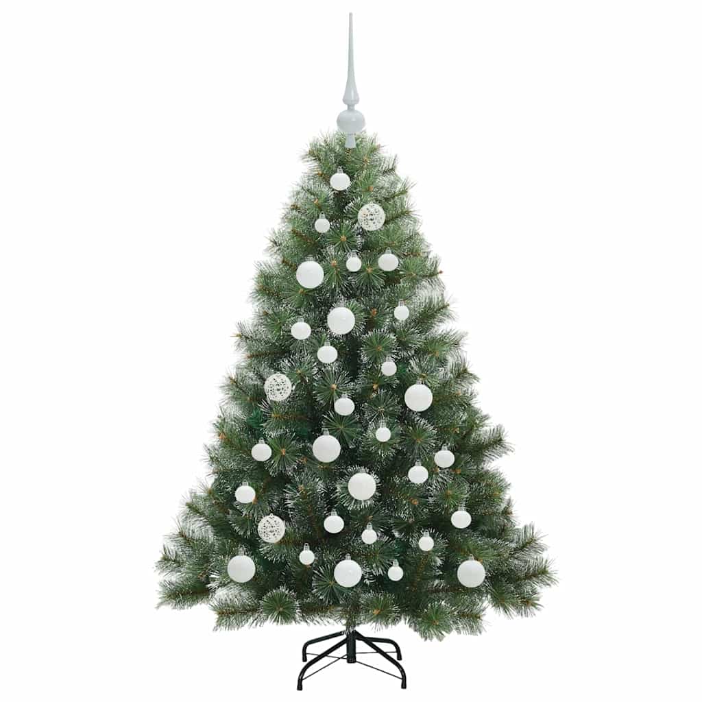 Albero di Natale artificiale con 150 LED Verde 120 cm PE e PVC