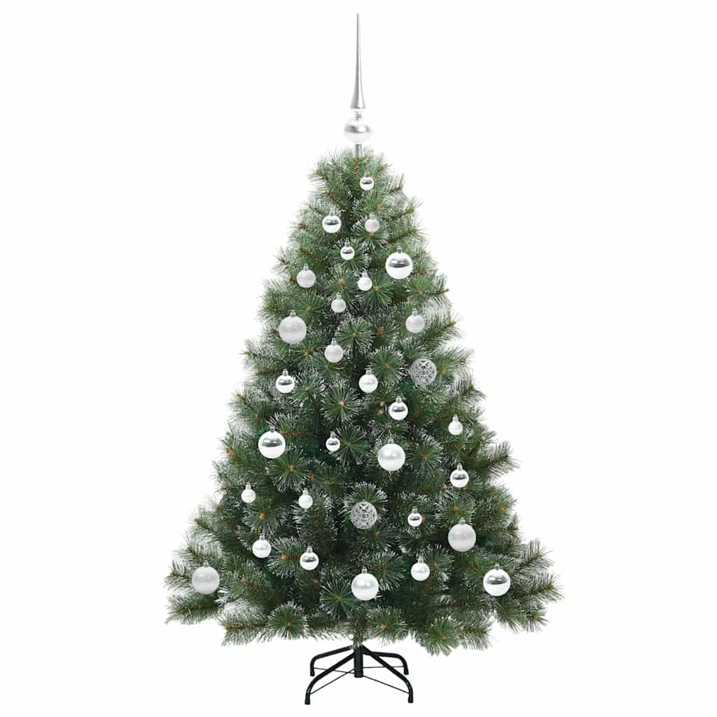 Albero di Natale artificiale con 150 LED Verde 120 cm PE e PVC