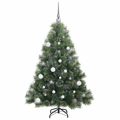 Albero di Natale artificiale con 150 LED Verde 150 cm PE e PVC