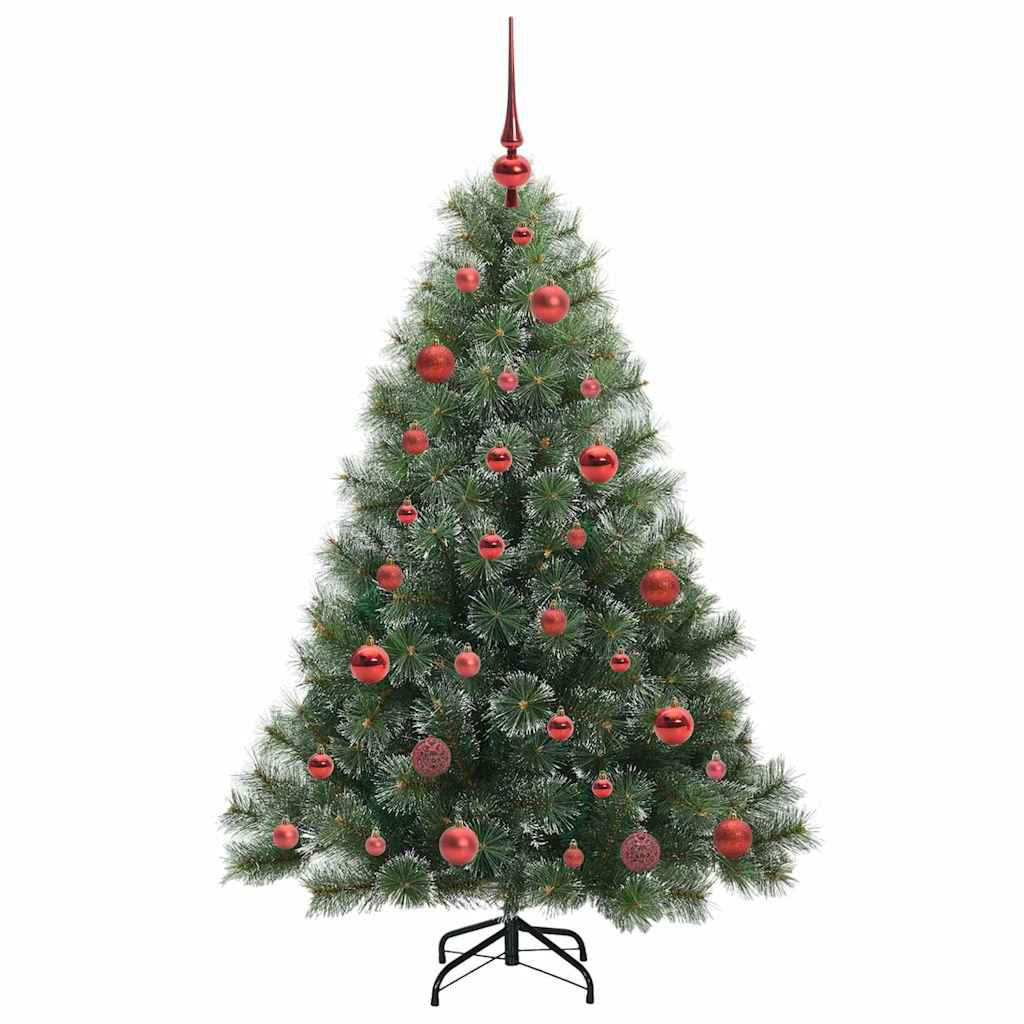 Albero di Natale artificiale con 150 LED Verde 150 cm PE e PVC