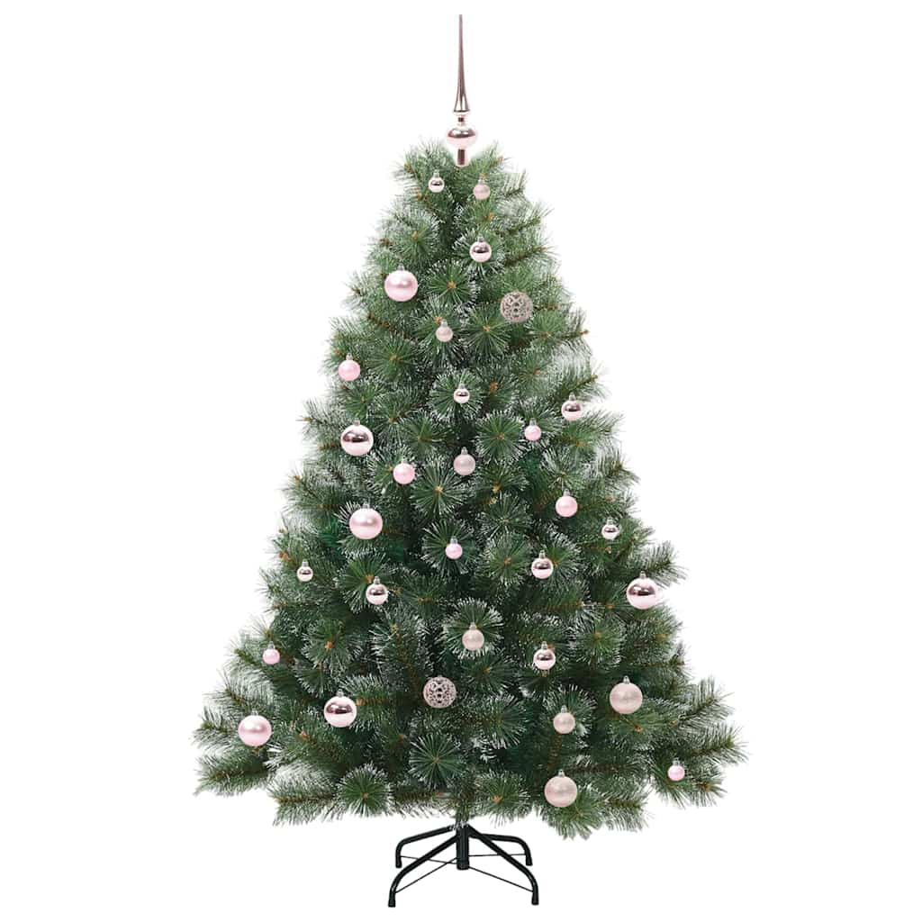 Albero di Natale artificiale con 150 LED Verde 150 cm PE e PVC