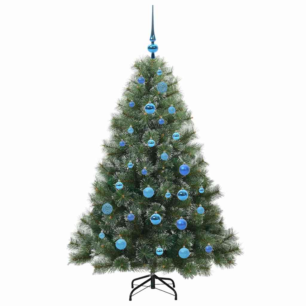 Albero di Natale artificiale con 150 LED Verde 150 cm PE e PVC