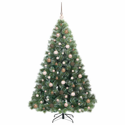 Albero di Natale artificiale con 300 LED Verde 180 cm PE e PVC