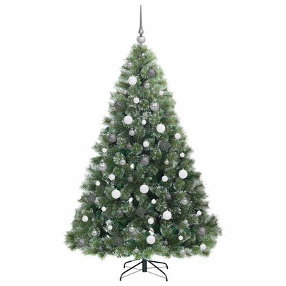Albero di Natale artificiale con 300 LED Verde 180 cm PE e PVC