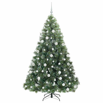Albero di Natale artificiale con 300 LED Verde 180 cm PE e PVC