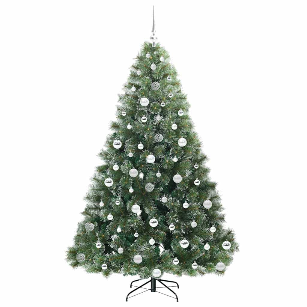 Albero di Natale artificiale con 300 LED Verde 180 cm PE e PVC