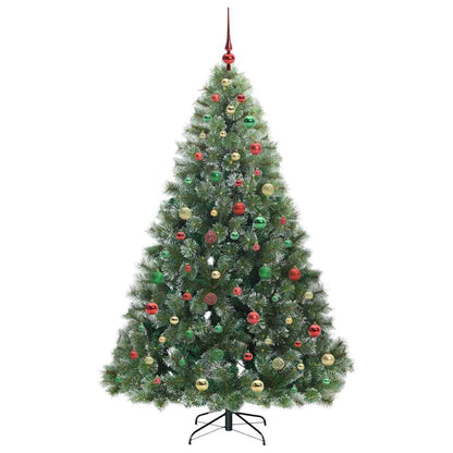 Albero di Natale artificiale con 300 LED Verde 180 cm PE e PVC