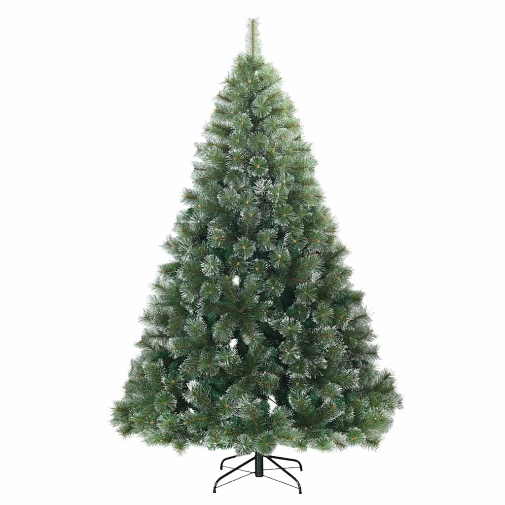 Albero di Natale artificiale con 300 LED Verde 180 cm PE e PVC