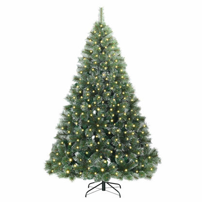 Albero di Natale artificiale con 300 LED Verde 210 cm PE e PVC