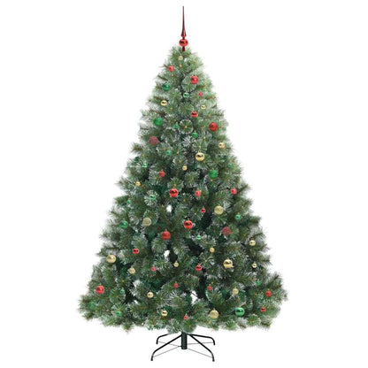 Albero di Natale artificiale con 300 LED Verde 210 cm PE e PVC