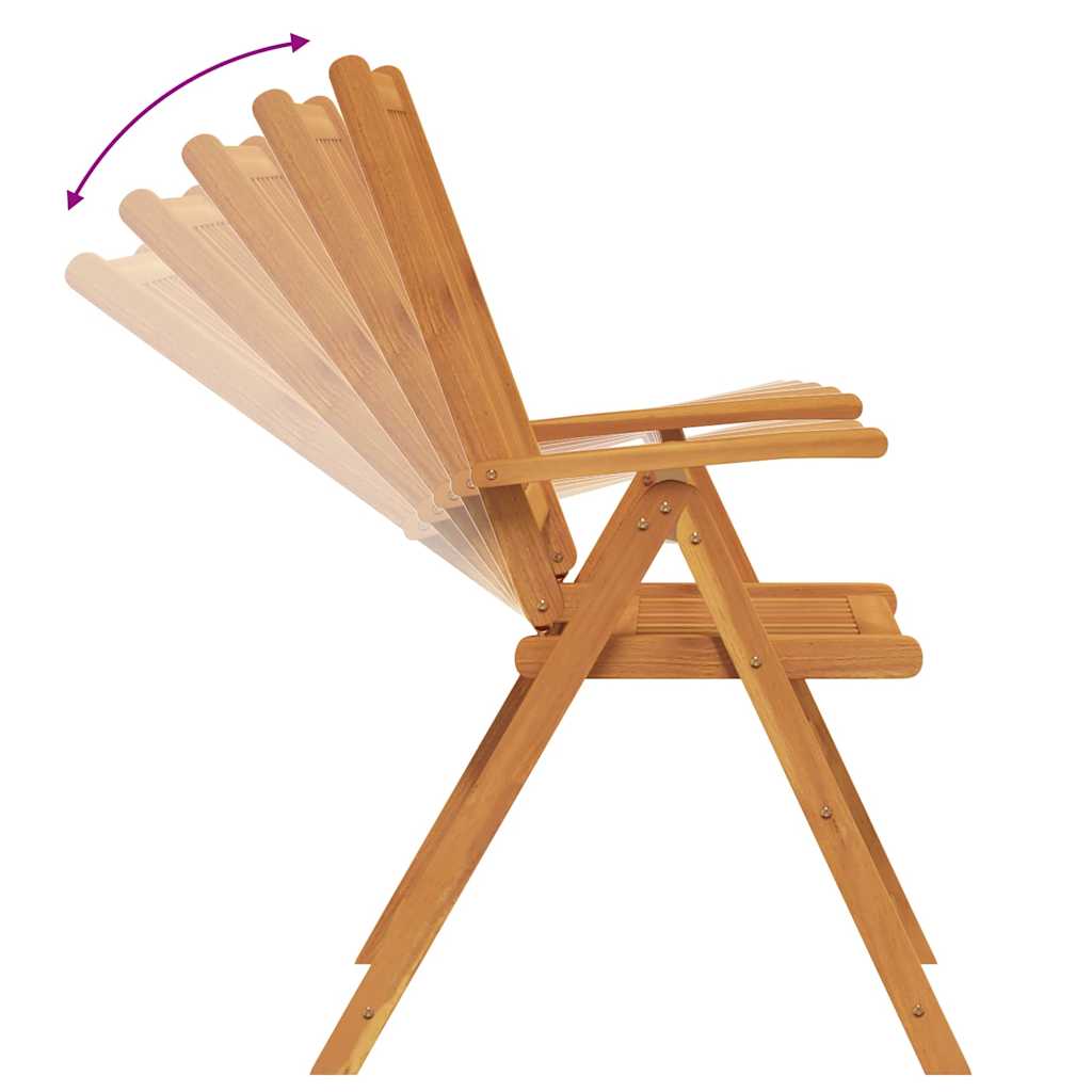 Set da Pranzo per Giardino Pieghevole 7 pcs Marrone | homemem39