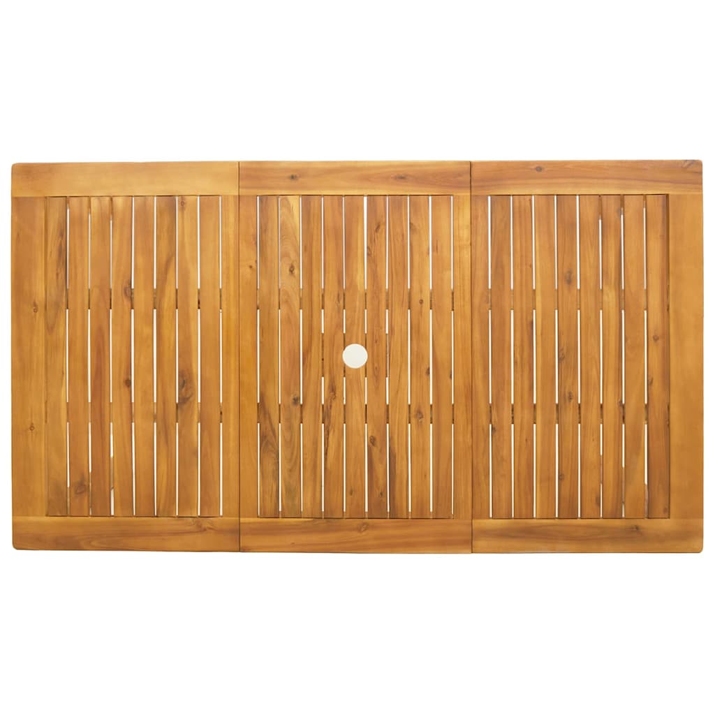 Set da Pranzo per Giardino Pieghevole 7 pcs Marrone | homemem39