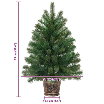 Albero di Natale artificiale Verde 95 cm PVC, PE e acciaio
