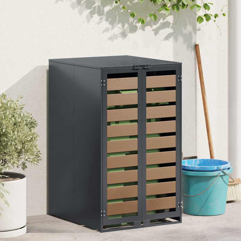 Magazzino per contenitori con coperchio sollevabile a gas per contenitore da 240L