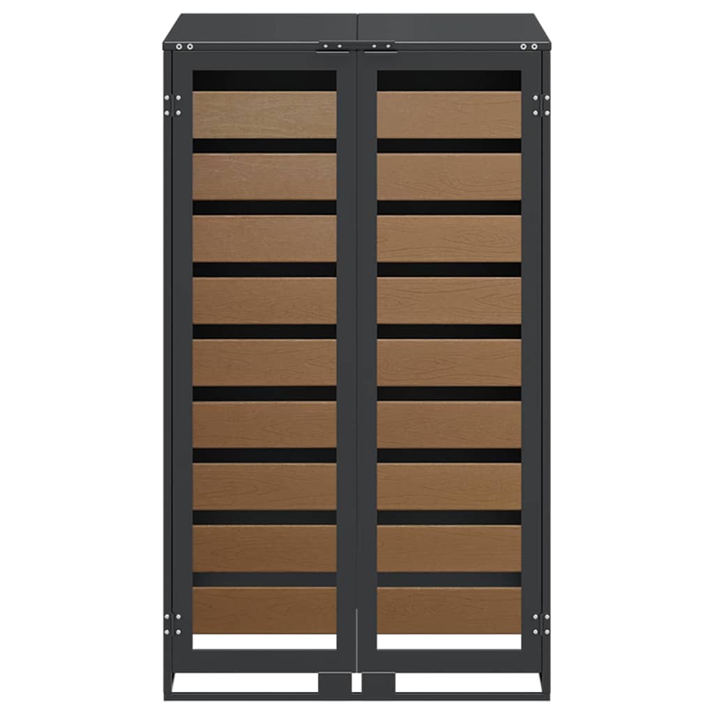 Magazzino per contenitori con coperchio sollevabile a gas per contenitore da 240L