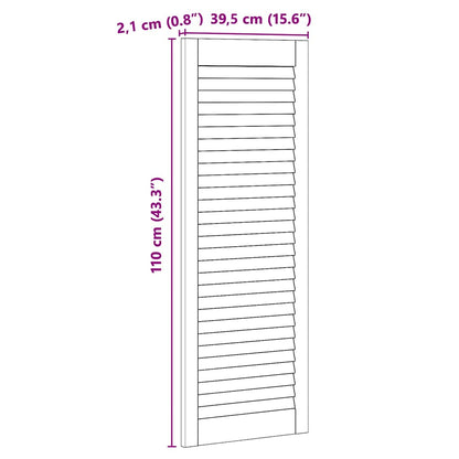Porte per Armadi con porta 2 pcs Marrone 110 x 39.5 x 2.1 cm