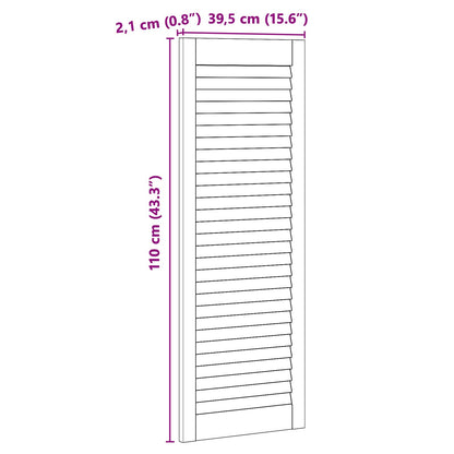 Porta per Armadio con porta 2 pcs Naturale 110 x 2,1 x 39,5 cm | homemem39