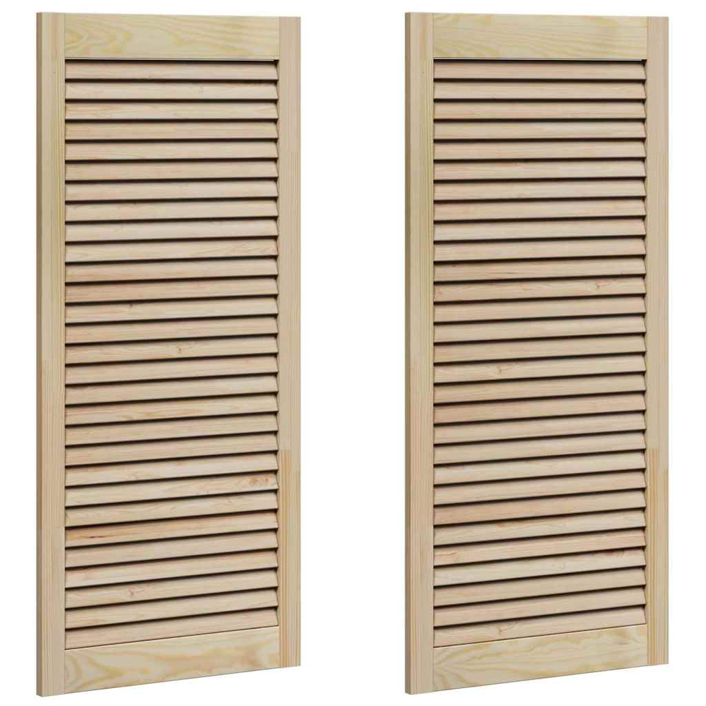 Porte per Armadi Altro 2 pcs Marrone 110 x 49.5 x 2.1 cm
