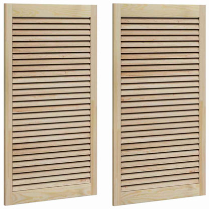 Porte per Armadi con porta 2 pcs Marrone 110 x 59.5 x 2.1 cm