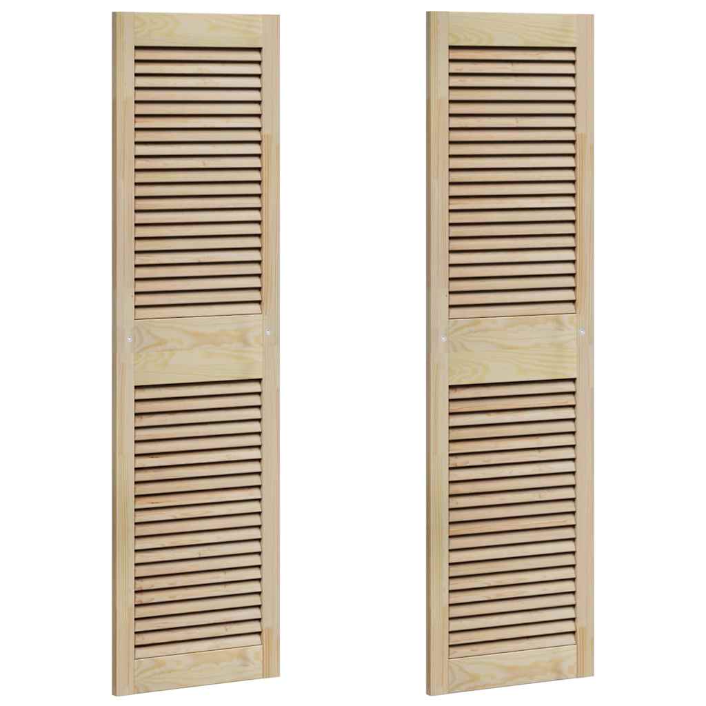 Porta per Armadio 2 pcs Naturale 140.5 x 2.1 x 49.5 cm