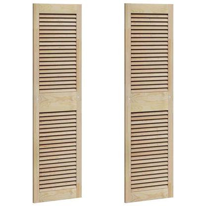 Porta per Armadio 2 pcs Naturale 140.5 x 2.1 x 49.5 cm