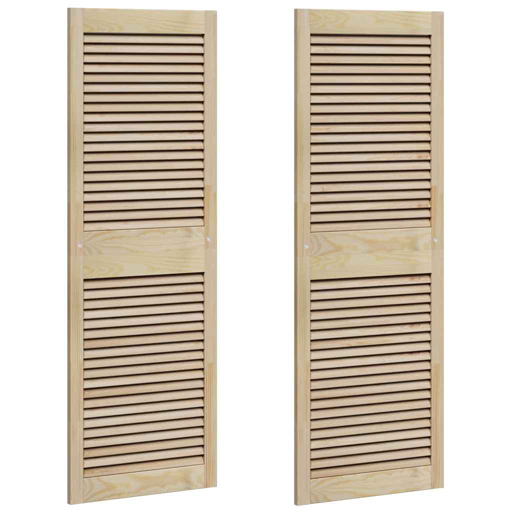 Porta per Armadio 2 pcs Naturale 140.5 x 2.1 x 49.5 cm