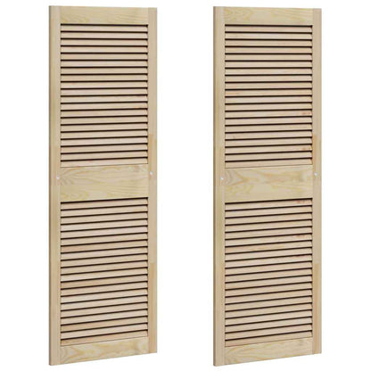 Porta per Armadio 2 pcs Naturale 140.5 x 2.1 x 49.5 cm