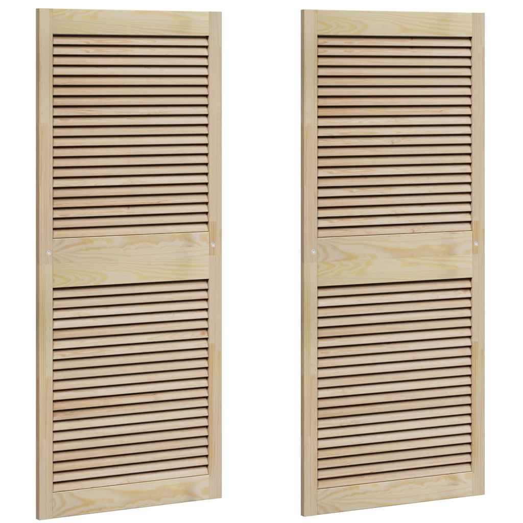 Porta per Armadio 2 pcs Naturale 140.5 x 2.1 x 49.5 cm