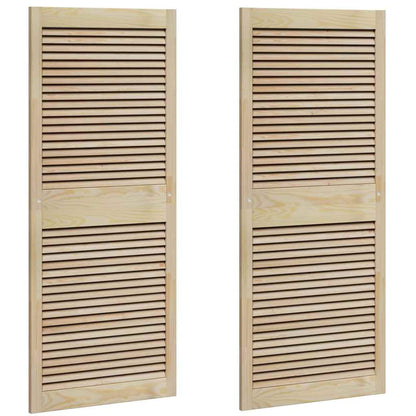 Porta per Armadio 2 pcs Naturale 140.5 x 2.1 x 49.5 cm
