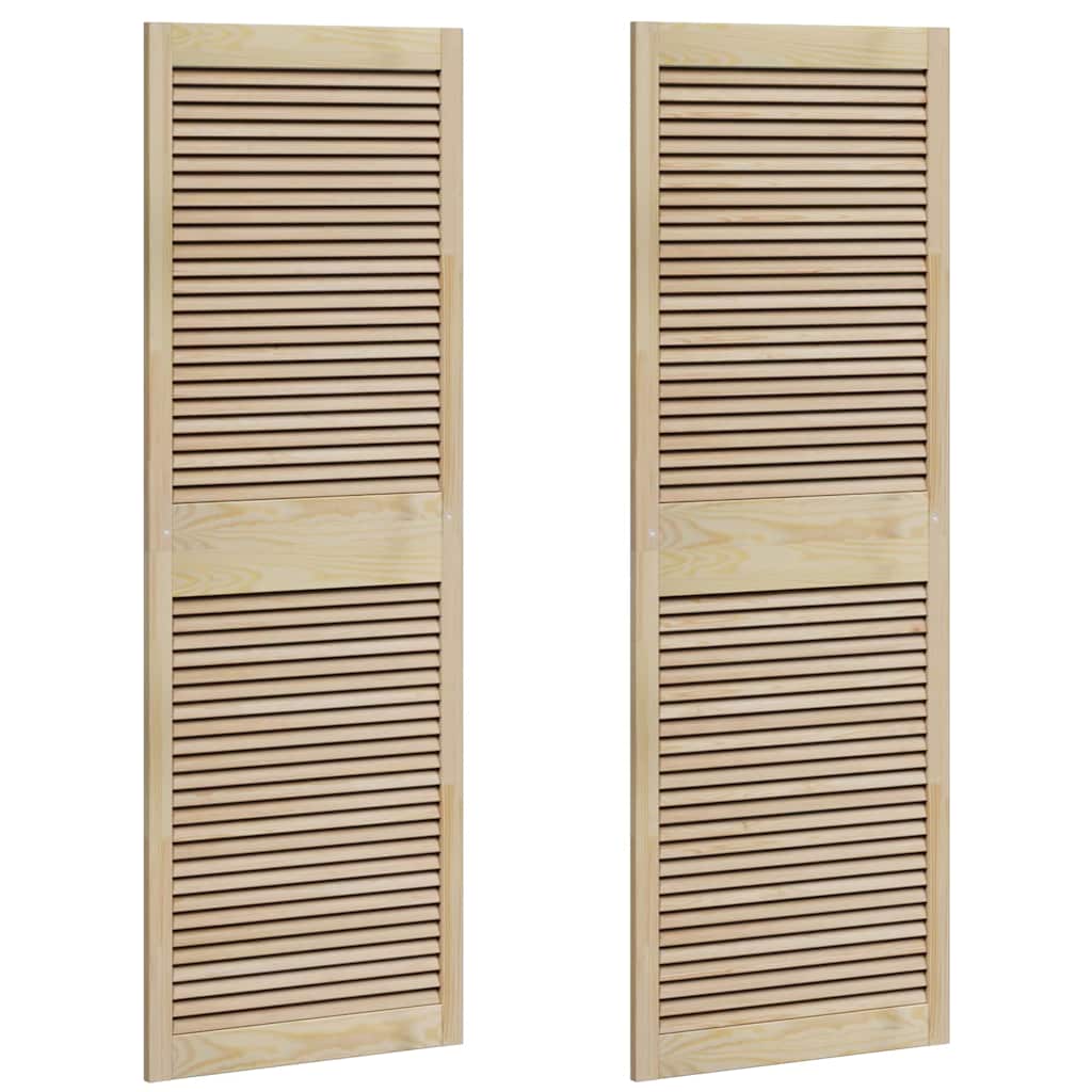 Porta per Armadio 2 pcs Naturale 140.5 x 2.1 x 49.5 cm