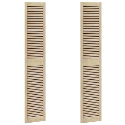 Porte per Armadi Altro 2 pcs Marrone 201 x 39.5 x 2.1 cm