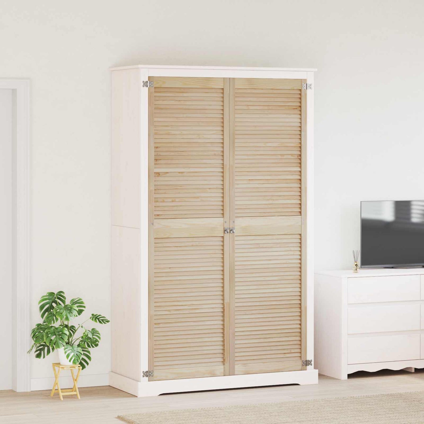 Porta per Armadio con porta 2 pcs Naturale 201 x 2,1 x 59,5 cm | homemem39
