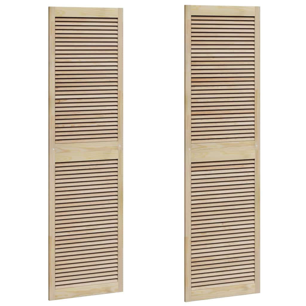 Porta per Armadio 2 pcs Naturale 140.5 x 2.1 x 49.5 cm