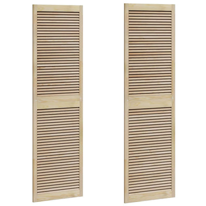 Porta per Armadio 2 pcs Naturale 140.5 x 2.1 x 49.5 cm