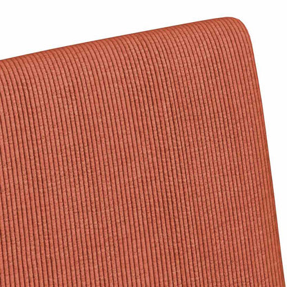 Sedie da Pranzo con Ruote 2 pcs Rosso arancio 57 x 66 x 94 cm