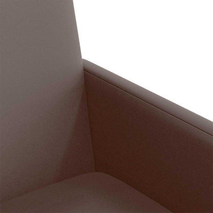 Sedie da Pranzo con Ruote 2 pcs Marrone 57 x 66 x 94 cm