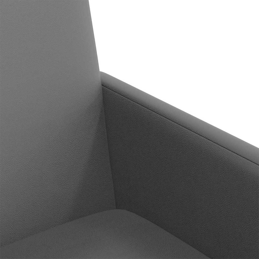 Sedie da Pranzo con Ruote 2 pcs Grigio 57 x 66 x 94 cm