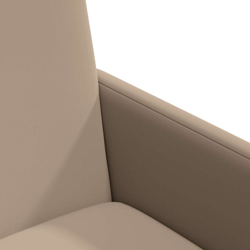 Sedie da Pranzo con Ruote 2 pcs Cappuccino 57 x 66 x 94 cm