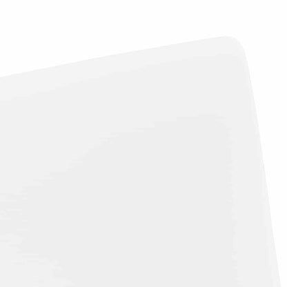 Sedie da Pranzo con Ruote 2 pcs Bianco 57 x 66 x 94 cm