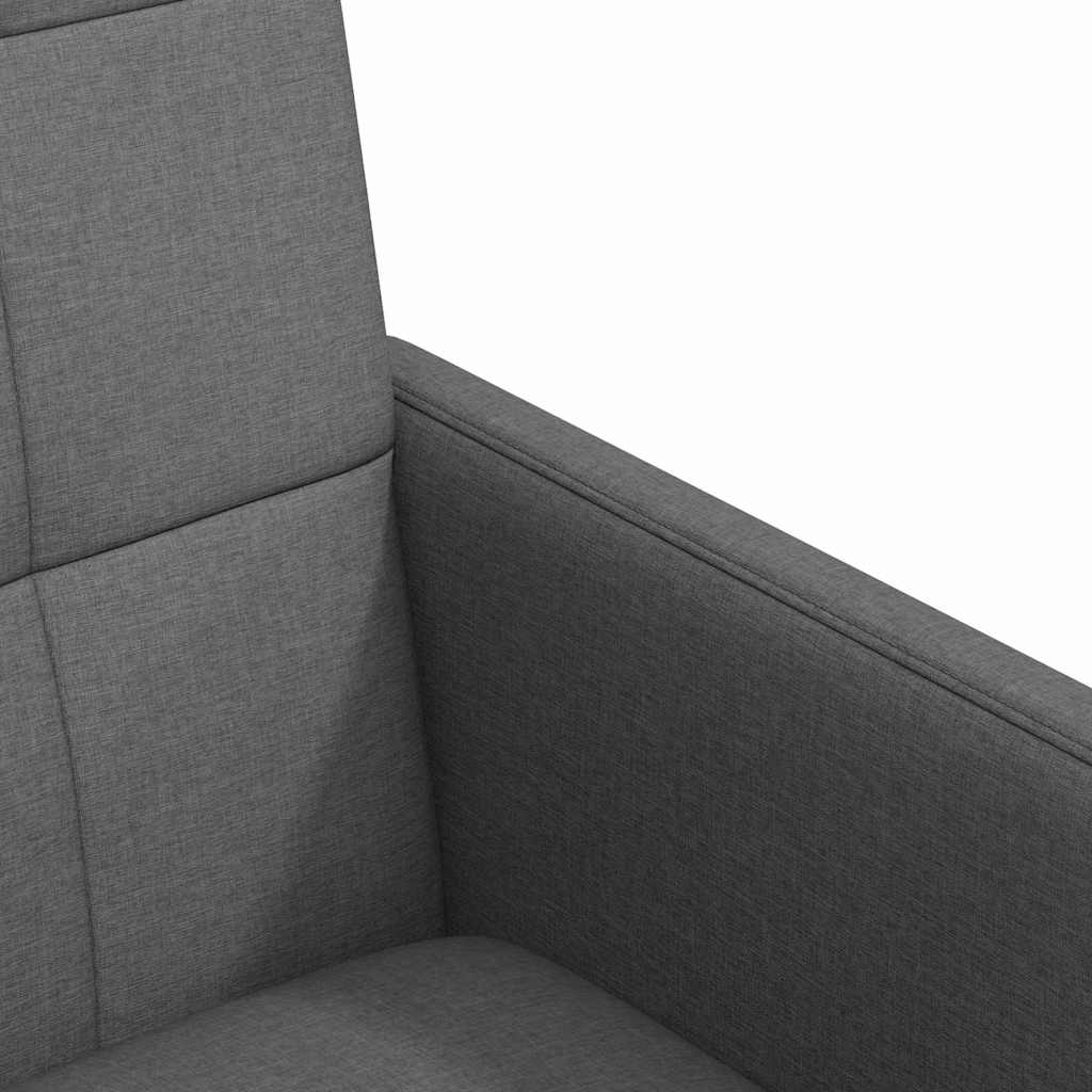 Sedie da Pranzo con Ruote 2 pcs Grigio scuro 58 x 65 x 94 cm