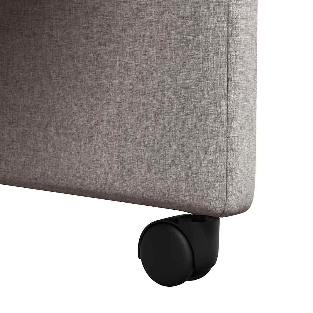 Sedie da Pranzo con Ruote 2 pcs Talpa 58 x 65 x 94 cm Tessuto