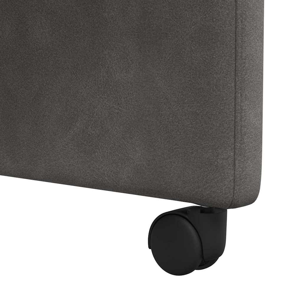 Sedie da Pranzo con Ruote con ruote 2 pcs Nero 57 x 67 x 95 cm