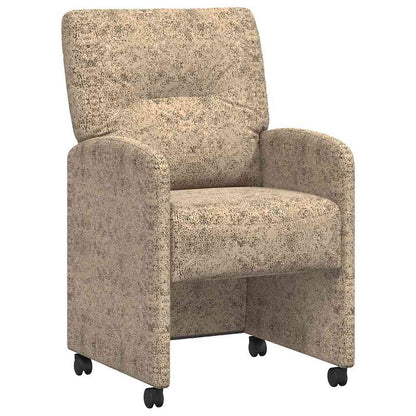 Sedie da Pranzo con Ruote 2 pcs Grigio chiaro 57 x 67 x 95 cm